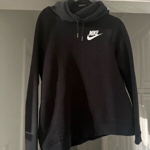 Nike Black and White Pullover Hoodie